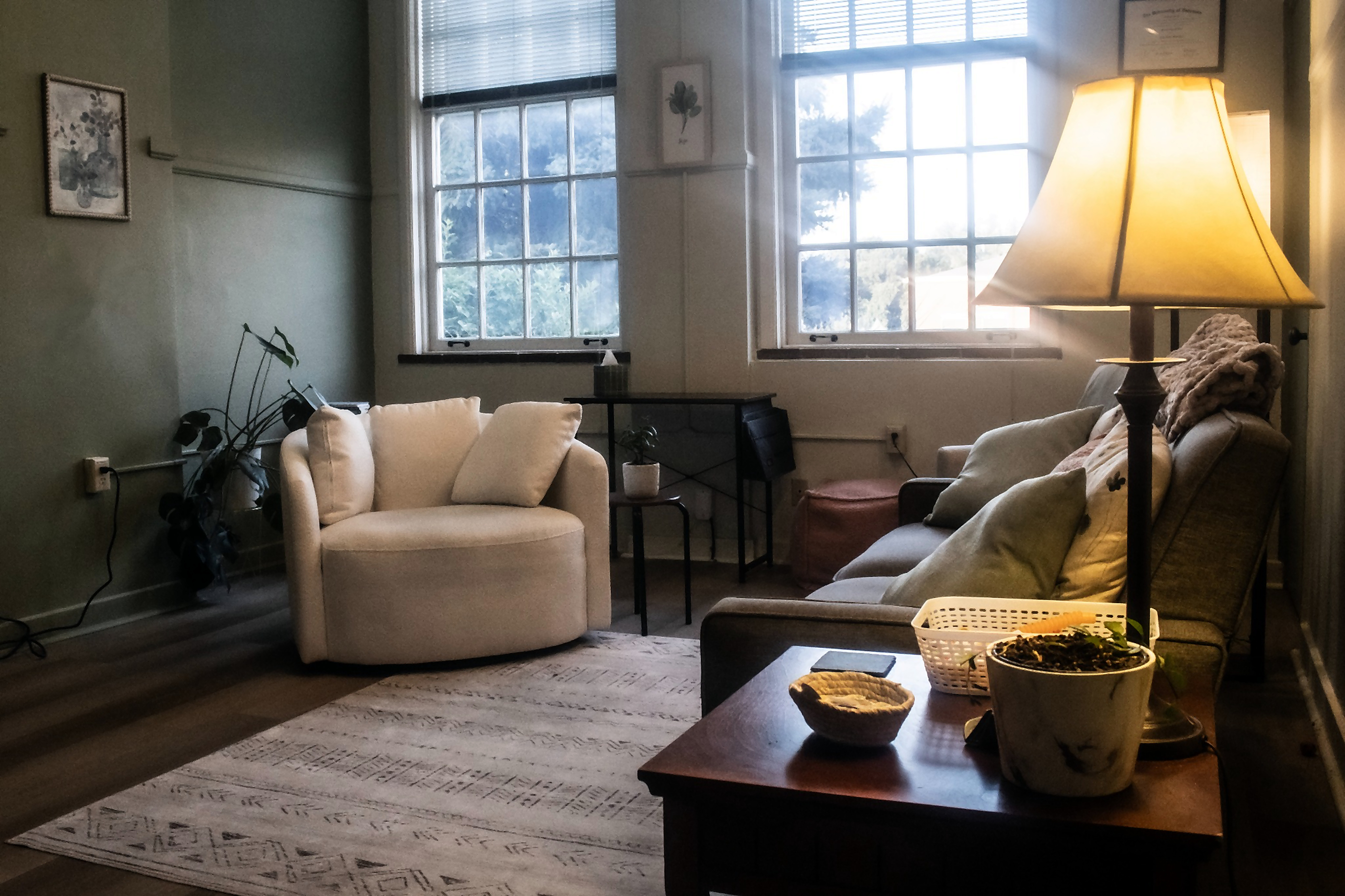 Sage Therapy & Consulting — Warm welcoming office space